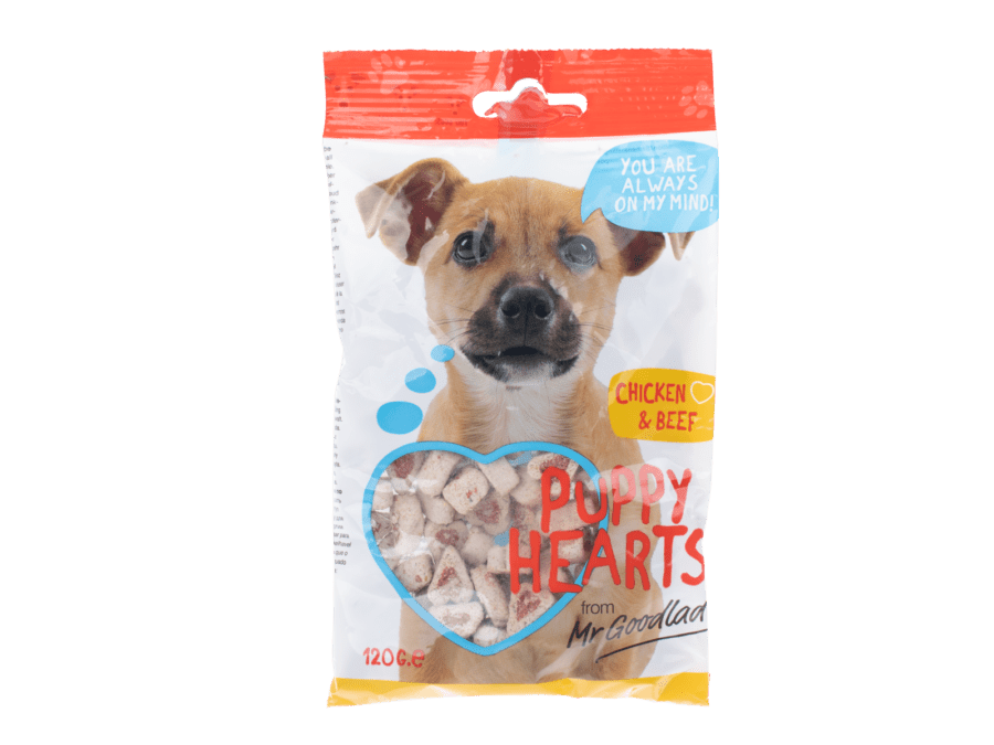 Friandises chien - puppy hearts - Wibra