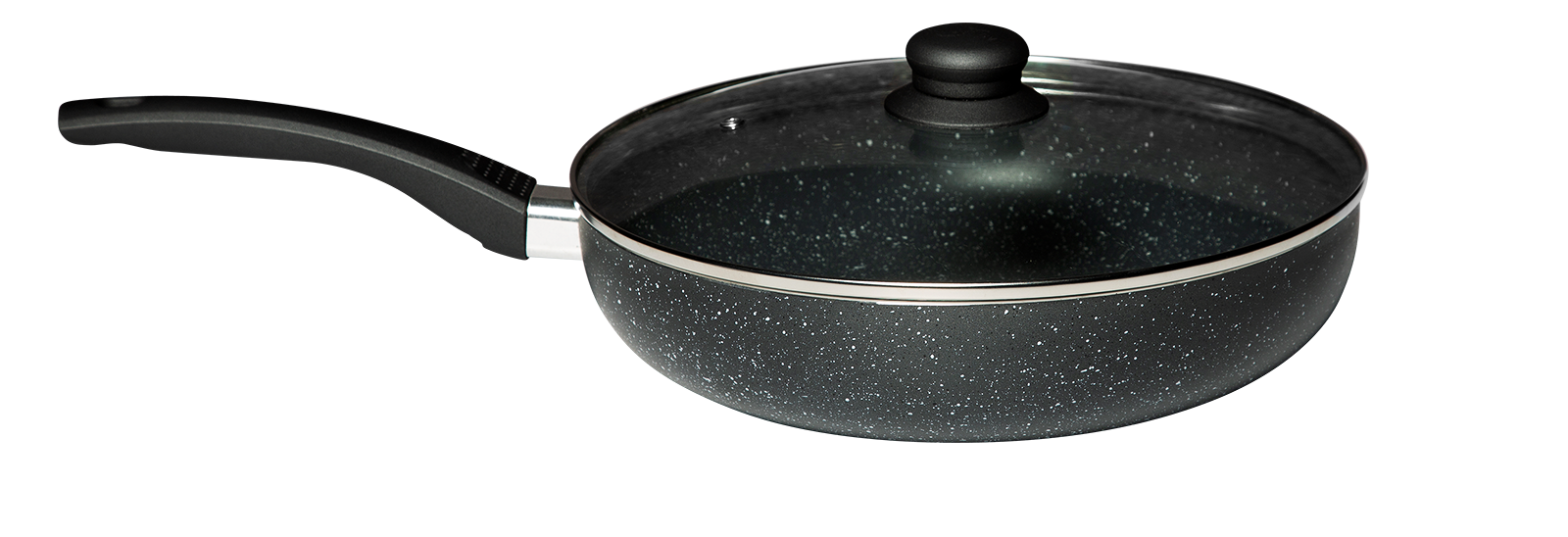 Poêle wok en aluminium avec couvercle en verre 20 cm Elo Smart