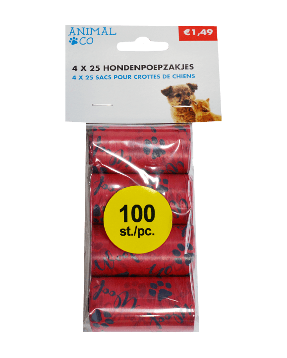 Hondenpoepzakjes - 100 stuks Wibra België - Dat doe je goed.
