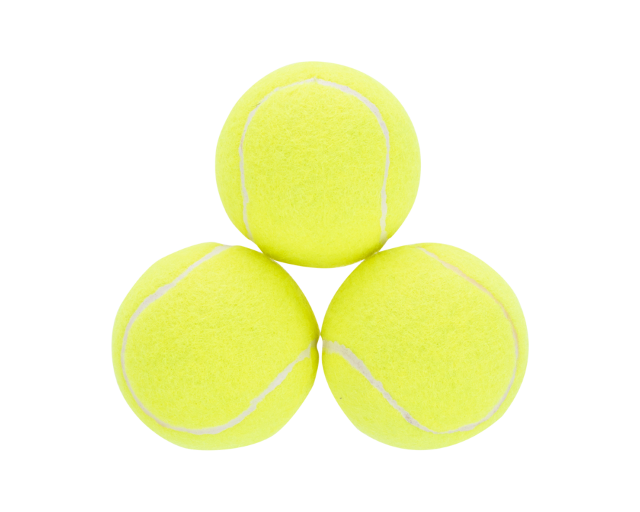 Balles de tennis - 3 pièces - Wibra