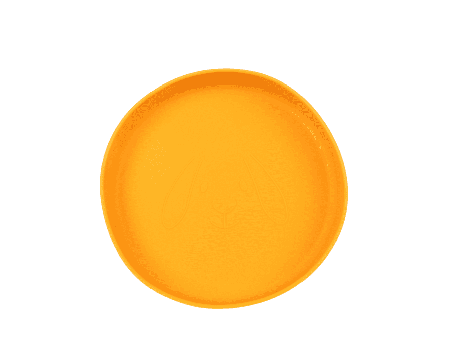 Siliconen baby bord – geel - Wibra