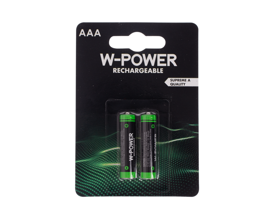 2x AAA penlite - oplaadbare batterijen - Wibra