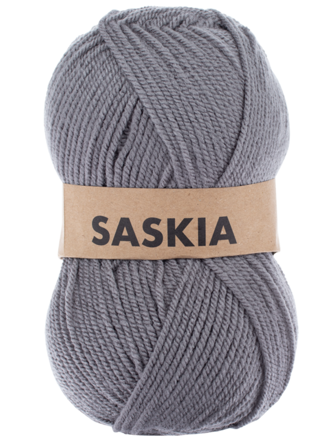 Saskia fil à tricoter - gris - Wibra