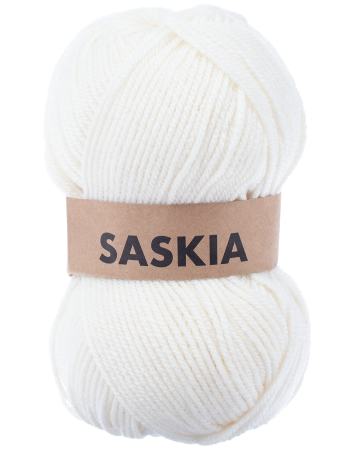 Saskia fil à tricoter - écru - Wibra
