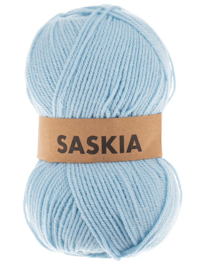 Saskia fil à tricoter - bleu clair - Wibra