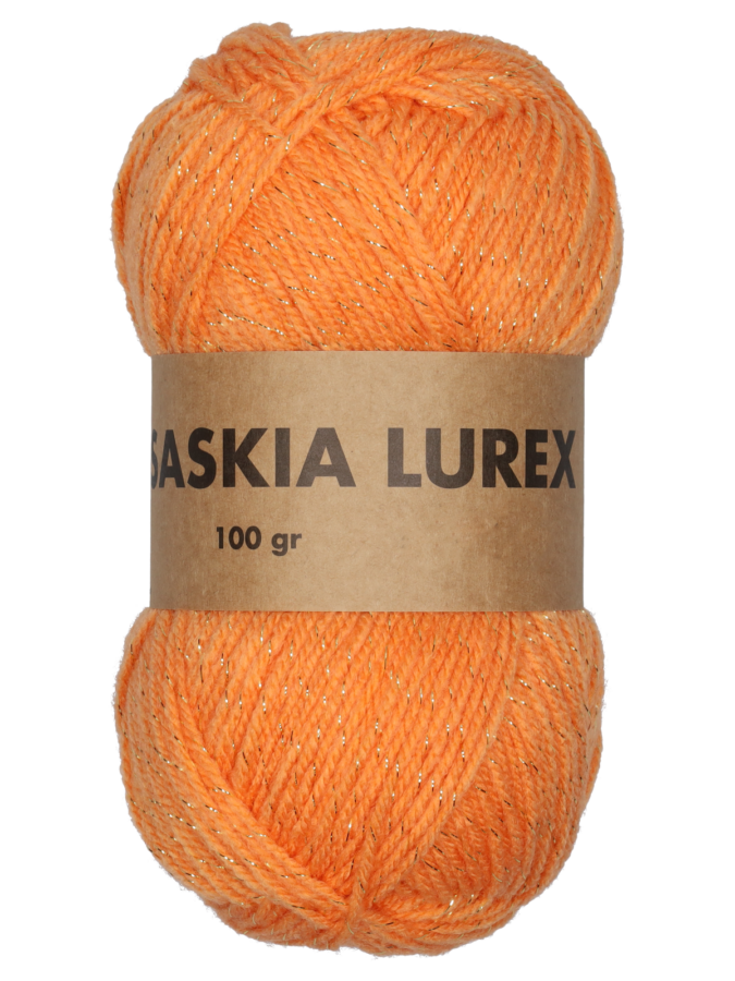 Breigaren Saskia Lurex – oranje - Wibra
