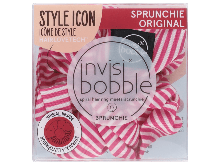 Invisibobble haarband roze & wit - Wibra