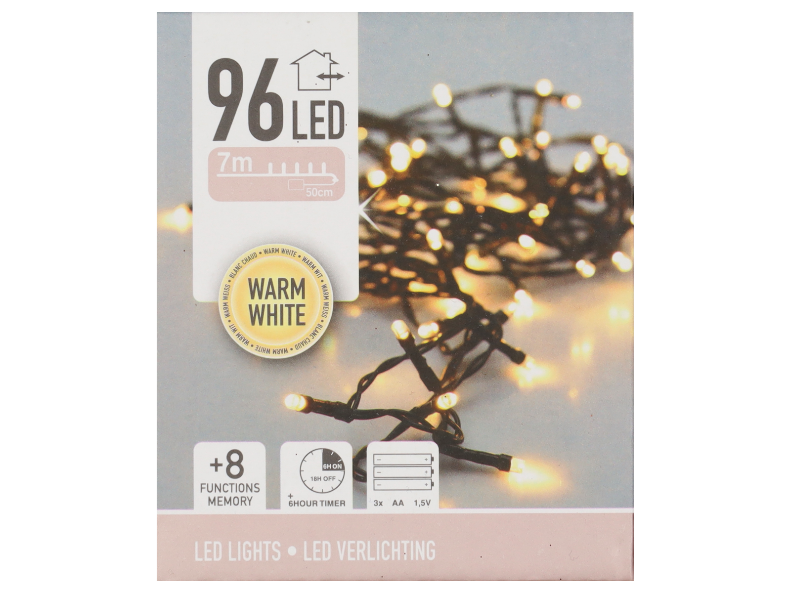 LED kerstverlichting 96 lampjes kopen? Wibra België Dat doe je goed.