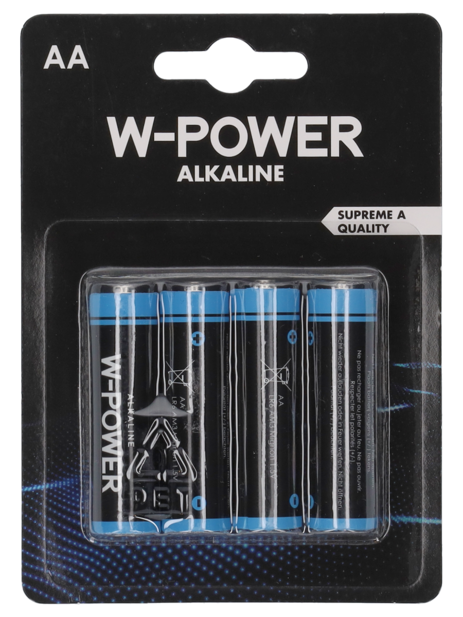 Batterijen AA penlite - 4 stuks - Wibra