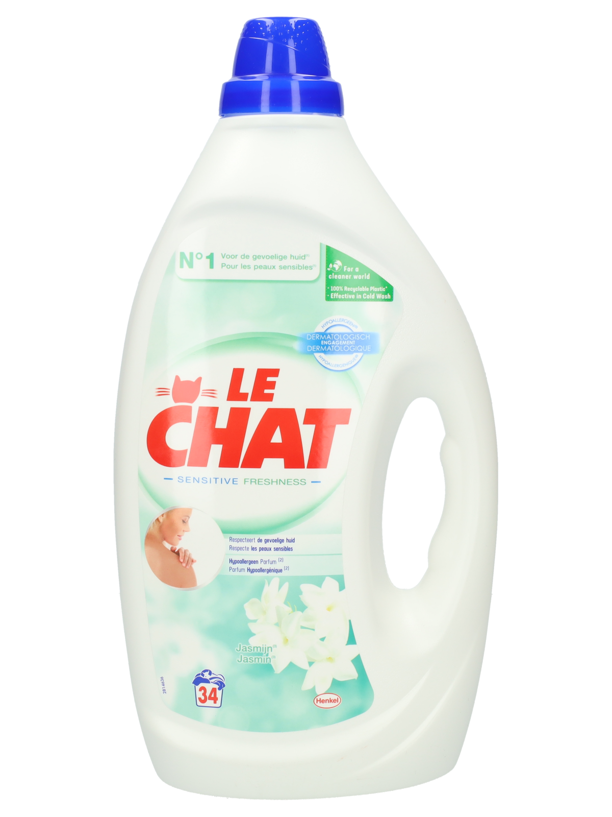 Le Chat Sensitive – 60 Lavages (3L) – Lessive Liquide