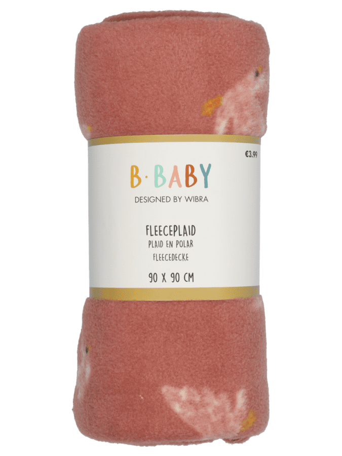 Fleeceplaid baby - 90 x 90 cm - Wibra