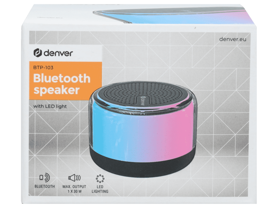 Denver bluetooth speaker LED - Wibra