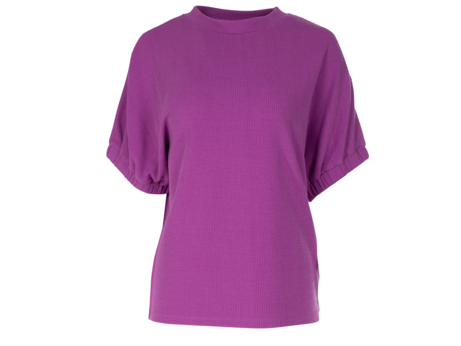 JEL 30-1 T-shirt met fancy mouwen – purple1, L - Wibra