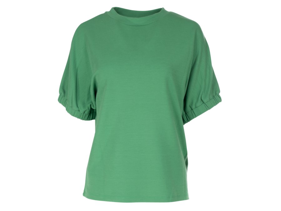 JEL 30-1 T-shirt met fancy mouwen – green2, L - Wibra