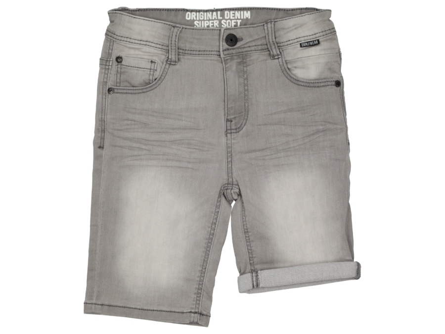 Korte jog jeans – grijs (134-170) - Wibra