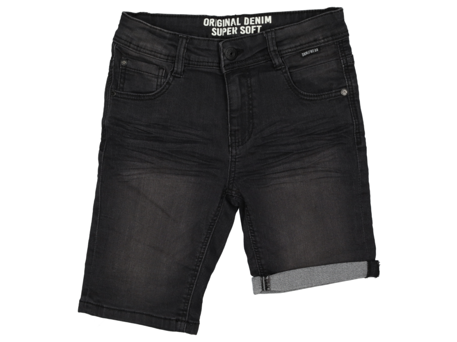 Korte jog jeans – zwart (134-170) - Wibra
