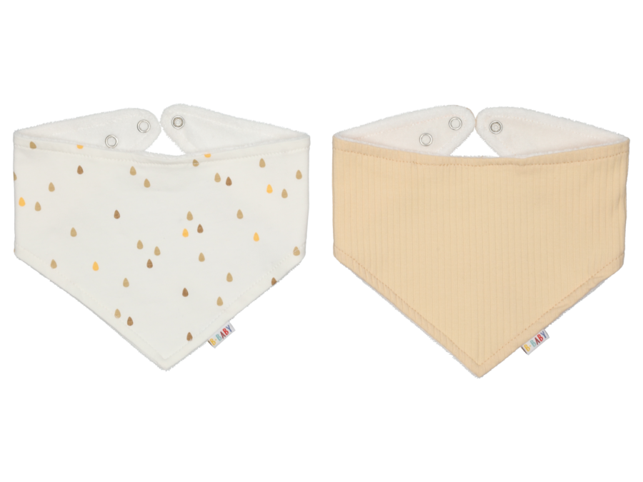2-pack baby punt shawltje – geel - Wibra