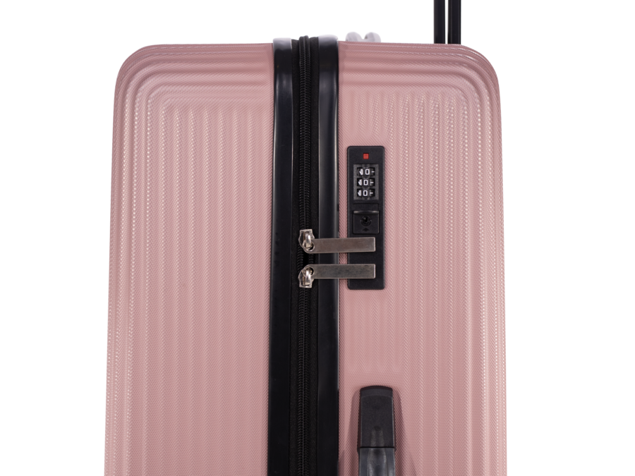 Kofferset 3-delig + nekkussen roze - Wibra