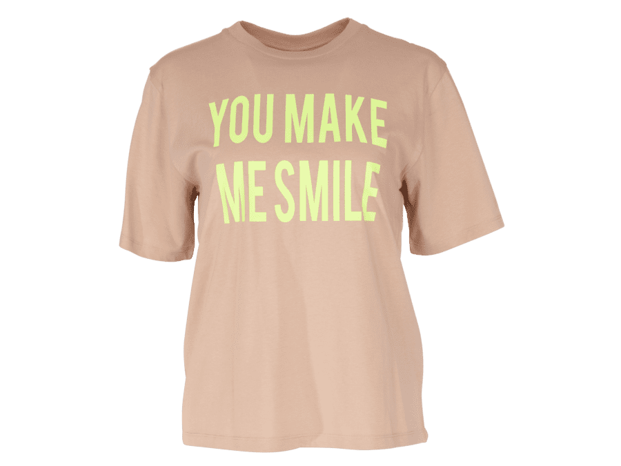 T-shirt print – beige1, L - Wibra