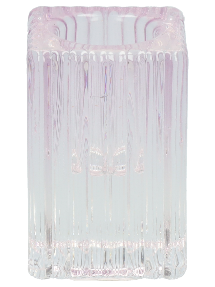 Dinerkaarshouder staaf van glas – paars - Wibra