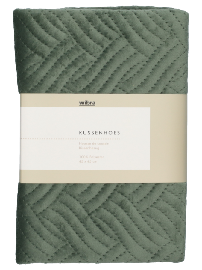 Kussenhoes groen - Wibra
