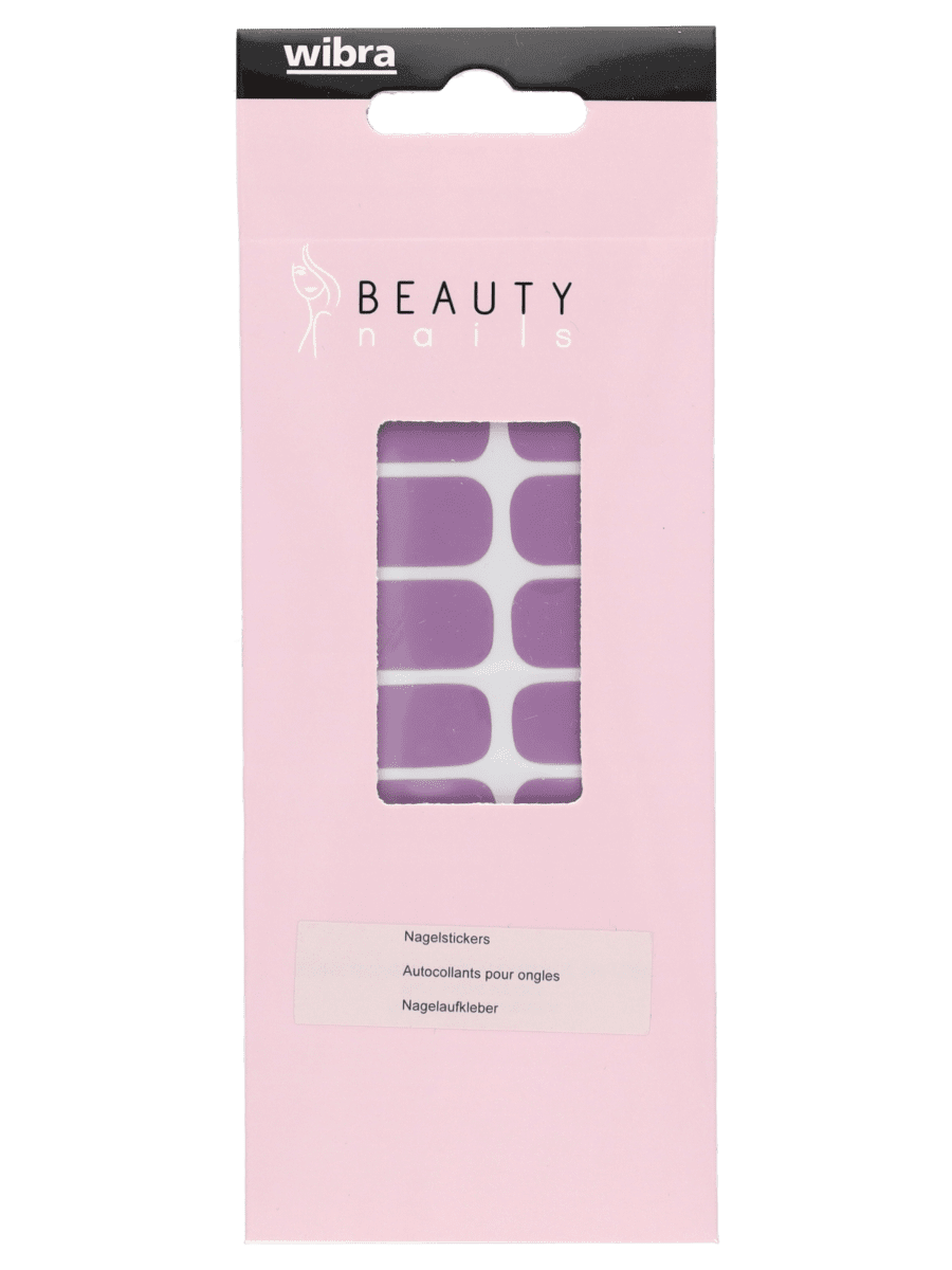 Nagellak stickers – paars - Wibra