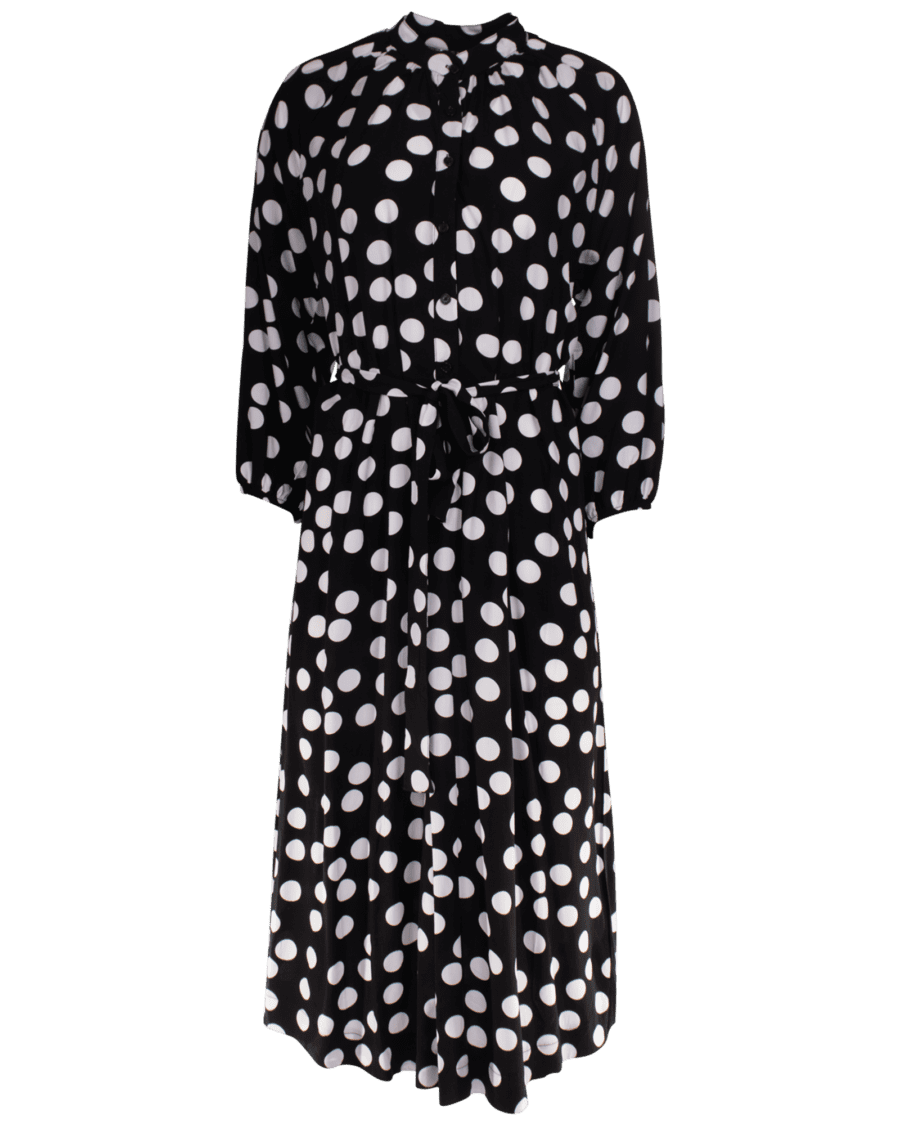 Dames jurk viscose print – plus size – zwart, 46/48 - Wibra