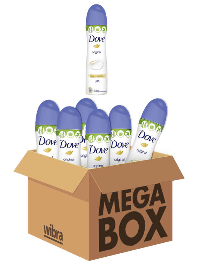 Dove déodorant Original mégabox 6 flacons - Wibra