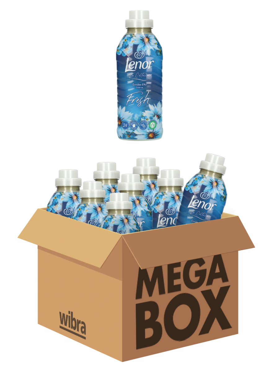 Lenor wasverzachter zeebries megabox 8 flessen - Wibra
