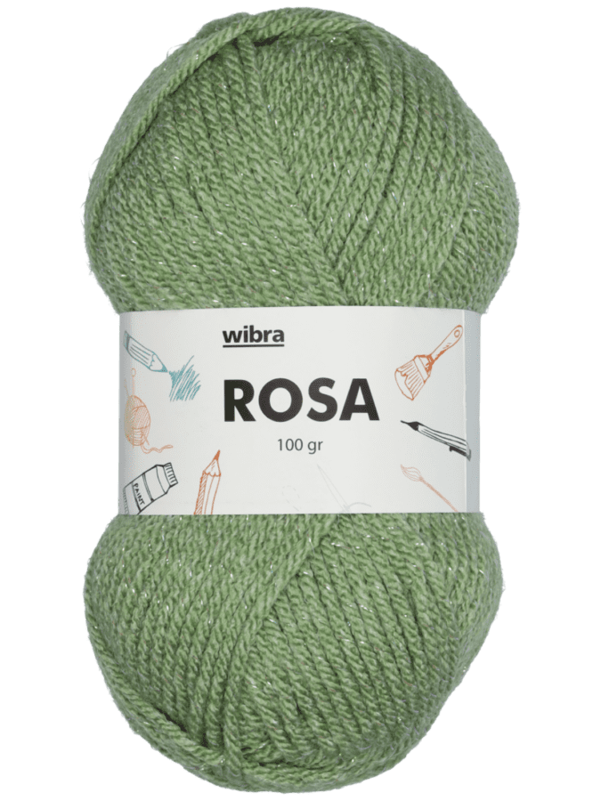 Rosa fil à tricoter - vert - Wibra