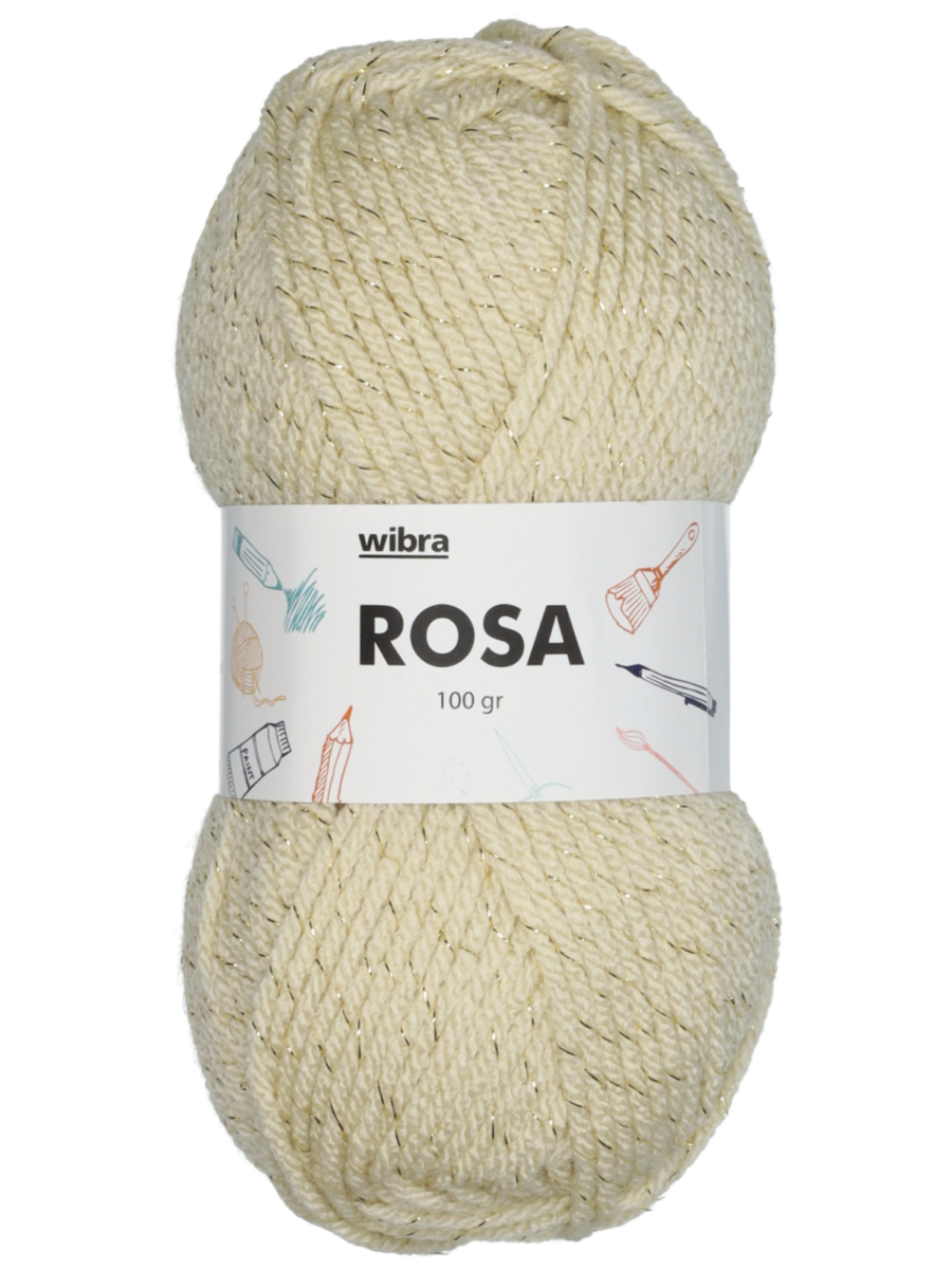 Rosa fil à tricoter - écru - Wibra