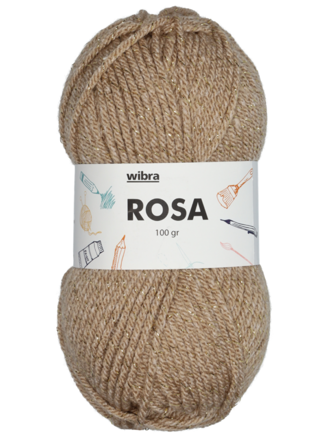 Rosa fil à tricoter - beige - Wibra