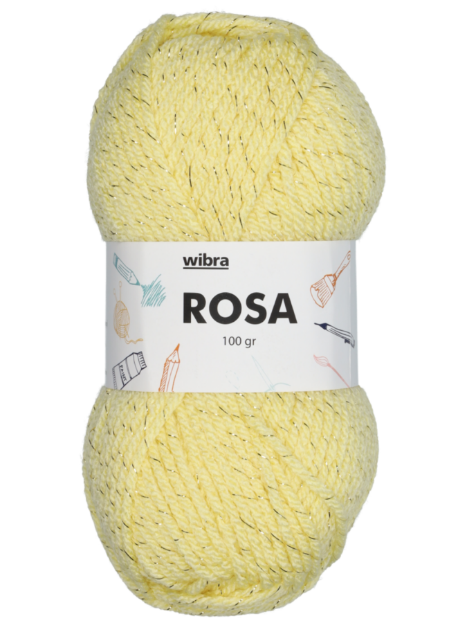 Rosa fil à tricoter - jaune - Wibra
