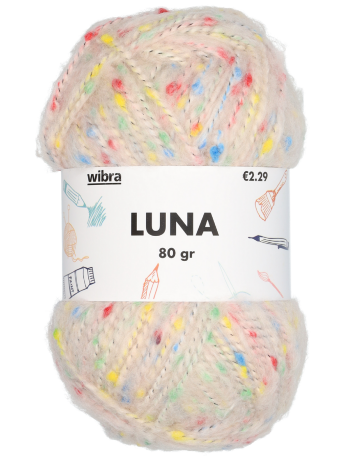 Luna fil à tricoter - écru - Wibra