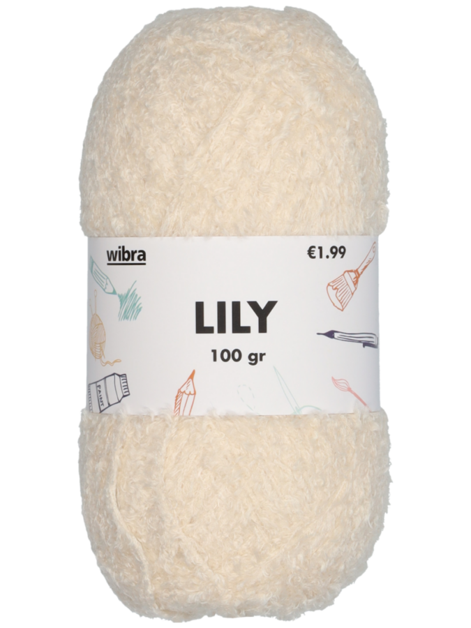 Lily fil à tricoter - écru - Wibra