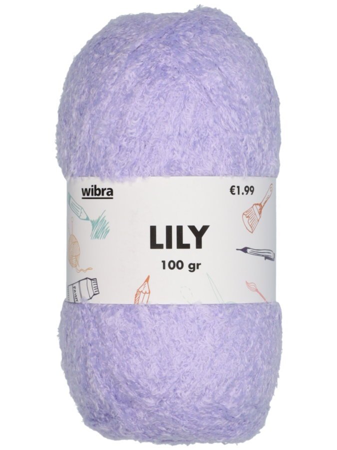 Lily fil à tricoter - violet - Wibra