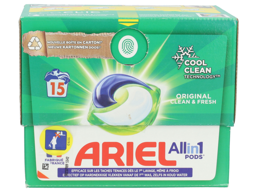 Ariel all-in-1 original wasmiddel pods 15 stuks - Wibra