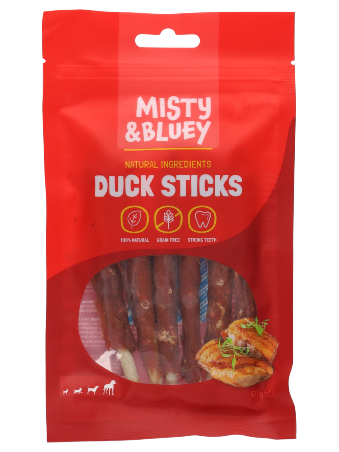 Misty & Bluey hondensnack eend 6 stuks - Wibra