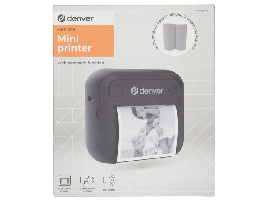 Denver mobiele mini printer MBP-32 - Wibra