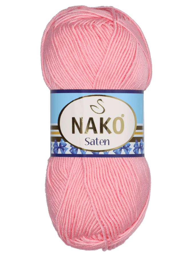 Saten fil à tricoter - rose clair - Wibra