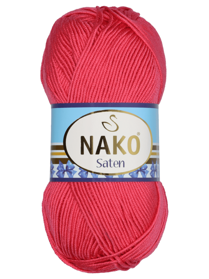 Saten fil à tricoter - rose - Wibra