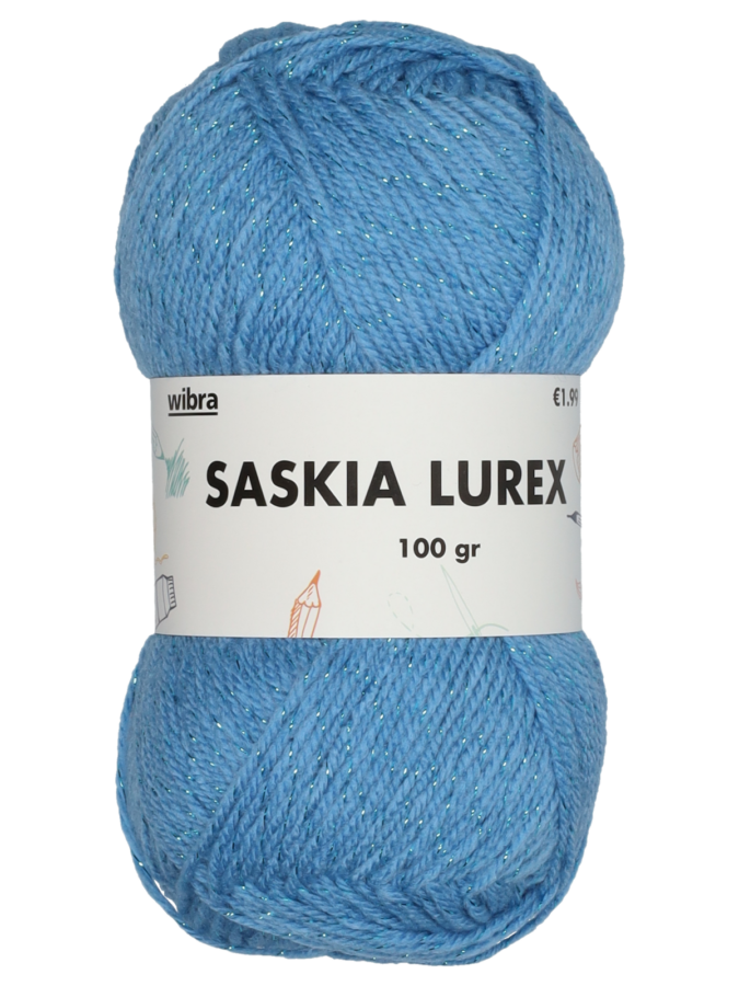 Saskia breigaren lurex - blauw - Wibra