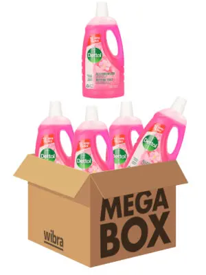 Dettol allesreiniger Kersenbloesem 1 liter megabox 4 flessen