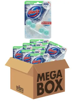 Glorix bleek WC blokken megabox 9 stuks