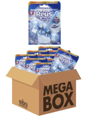 Witte Reus WC blokken Blauw 50 gram megabox 10 stuks