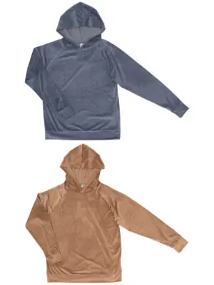Huispak hoodie rib velour maat S – XL